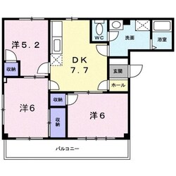 セントラルコ－ト御殿場の物件間取画像